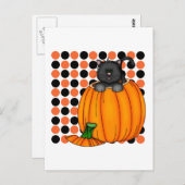 Halloween Cat T-shirts en cadeautjes Briefkaart (Voorkant / Achterkant)