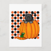 Halloween Cat T-shirts en cadeautjes Briefkaart (Voorkant)