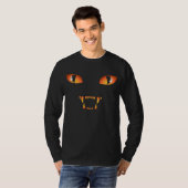 Halloween Cat T-shirts Halloween Black Cat Shirten (Voorkant volledig)