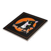 Halloween Cat Tegeltje (Zijkant)