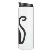 Halloween cat thermosbeker (Geroteerd rechts)