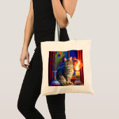 Halloween Cat Tote Bag (Voorkant (product))