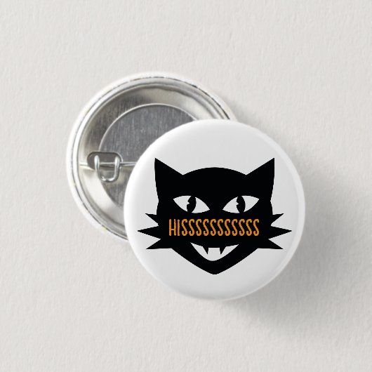 Halloween Cat Trick or treat Button (Voorkant /achterkant)