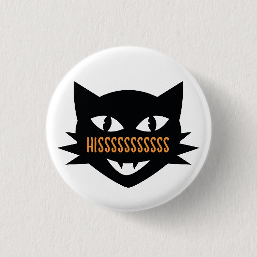 Halloween Cat Trick or treat Button (Voorkant)