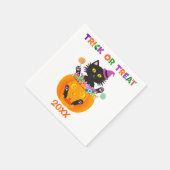 Halloween Cat Trick or treat Servet (Hoek)
