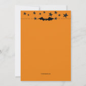 Halloween Cat Uitnodiging (Achterkant)