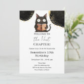 Halloween Cat Volgende Hoofdstuk 10e Verjaardag Kaart (Staand voorkant)