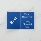 Halloween Cat Vouwende Kaart (Binnen)