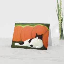 Halloween Cat Wenskaart Kaart