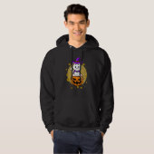 Halloween Cat Witch Pet Pumpkin Costume Hoodie (Voorkant volledig)