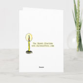 halloween cat with moon kaart (Achterkant)