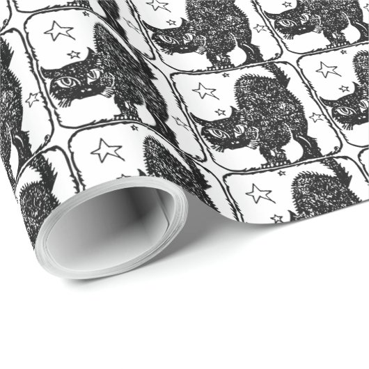 HALLOWEEN CAT-WRAPPINGPAPIER CADEAUPAPIER (Rol Hoek)