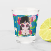 Halloween Catrina Shot Glas (Voorkant)