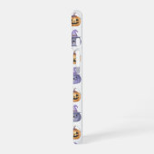 Halloween Cats and Pumpkins Pattern iPhone 16 Hoesje (Linkerkant)
