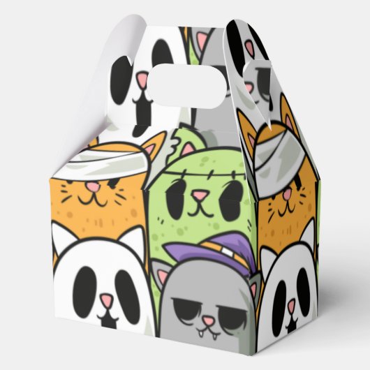 Halloween Cats Bedankdoosjes (Achterkant)