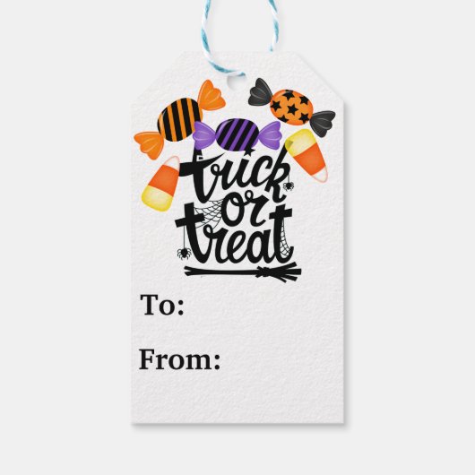 Halloween Cats Cadeaulabel (Achterkant)