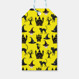 HALLOWEEN CATS CASTLES PETTEN SKULLS BOMEN CADEAULABEL