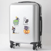 Halloween Cats custom cut vinyl stickers (Koffer)