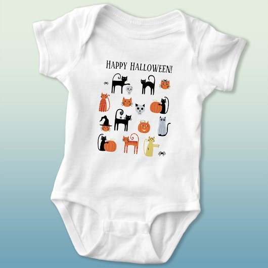 Halloween Cats Cute Spooky Romper