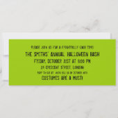 Halloween Cat's Eyes Green Kaart (Achterkant)