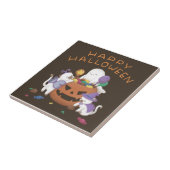 Halloween: Cats & Ghost Tegeltje (Zijkant)