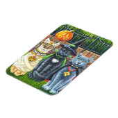 Halloween Cats in Costume Waterverf Art Magneet (Linkerzijde)
