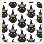 Halloween Cats Kartonnen Onderzetters (Voorkant)