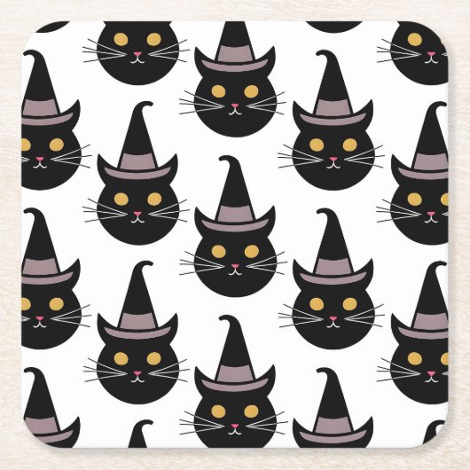Halloween Cats Kartonnen Onderzetters (Voorkant)