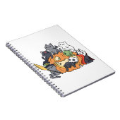 Halloween Cats Kittens Notitieboek (Rechterzijde)