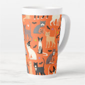 Halloween Cats Latte Mok (Rechterhoek)