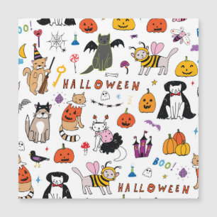 Halloween Cats lijnpatroon