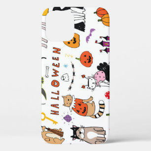Halloween Cats lijnpatroon Case-Mate iPhone Case