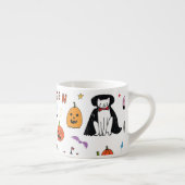 Halloween Cats  lijnpatroon Espresso Kop (Rechts)