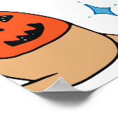 Halloween Cats lijnpatroon Poster (Hoek)