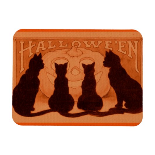 Halloween Cats Magnet Magneet (Horizontaal)