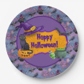 Halloween Cats Papieren Bordje (Voorkant)