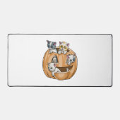 Halloween Cats Pumpkin Bureaumat (Voorkant)
