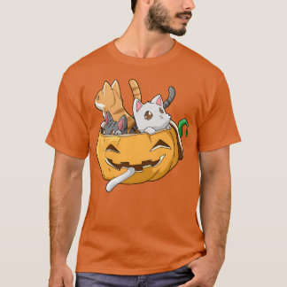 Halloween Cats Pumpkin familie T-shirt