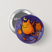 Halloween Cats Ronde Button 5,7 Cm (Voorkant /achterkant)