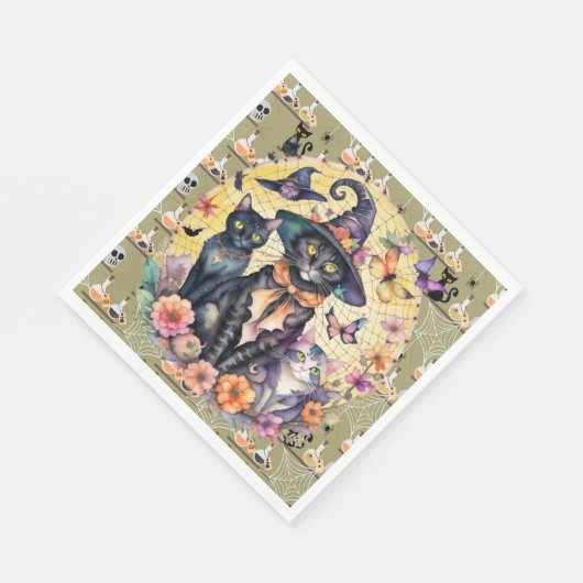 Halloween Cats Servet (Hoek)