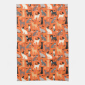 Halloween Cats Theedoek (Verticaal)