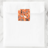Halloween Cats Vierkante Sticker (Tas)