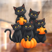 Halloween Cats Window Cling Raamsticker (Vel 2)