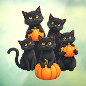 Halloween Cats Window Cling Raamsticker (Vel 3)