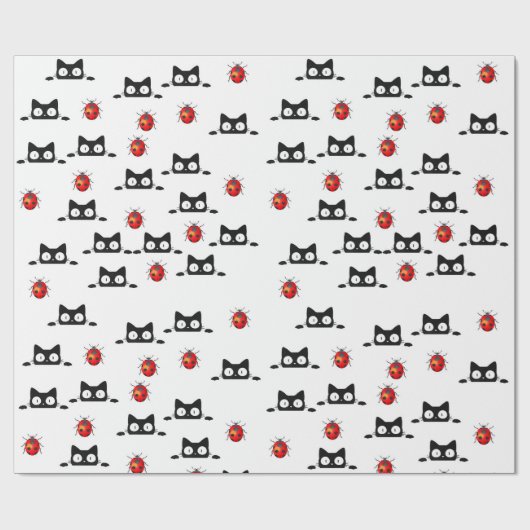 Halloween cats Wrapping Paper Cadeaupapier (Vlak)