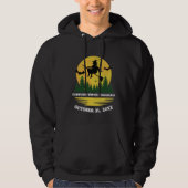 Halloween Cauch Witch Crossing Broomstick Hoodie (Voorkant)