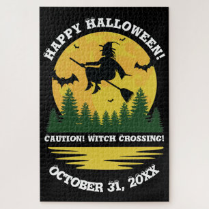 Halloween Cauch Witch Crossing Broomstick Legpuzzel