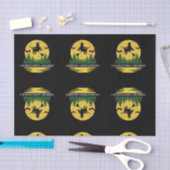 Halloween Cauch Witch Crossing Broomstick Tissuepapier (Craft)