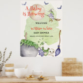 Halloween Cauldron Baby Brouwen Welkomstbord Poster (Keuken)