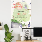 Halloween Cauldron Baby Brouwen Welkomstbord Poster (Thuiskantoor)